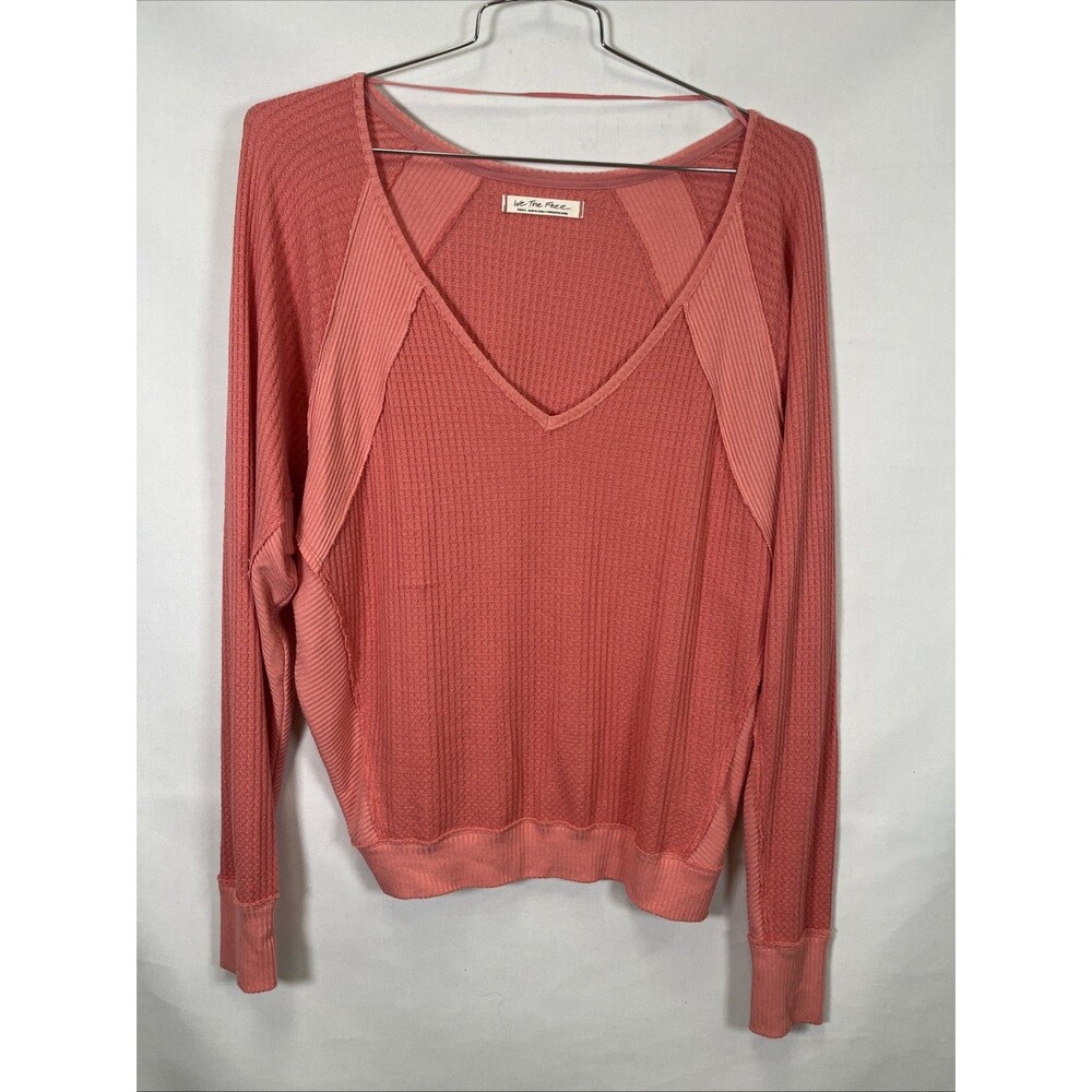 Free People Santa Clara Thermal Tee Women's Size S We The Free Oversized T-Shirt